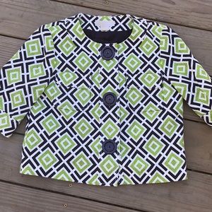 Michael Kors Tweed boho snap button blazer jacket